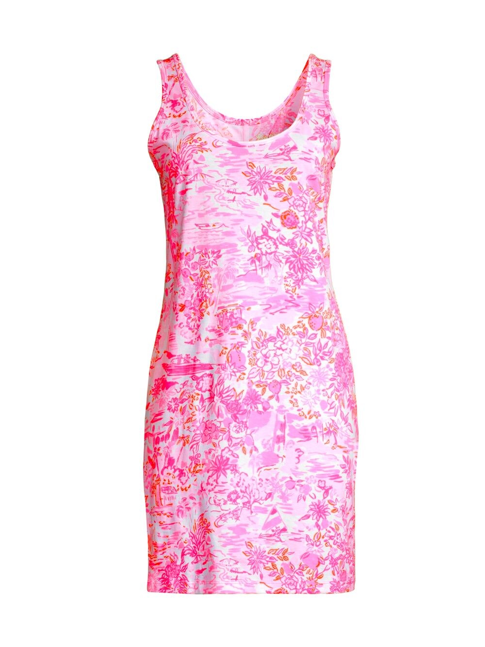 

Платье-майка Newberri с цветочным принтом Lilly Pulitzer, розовый