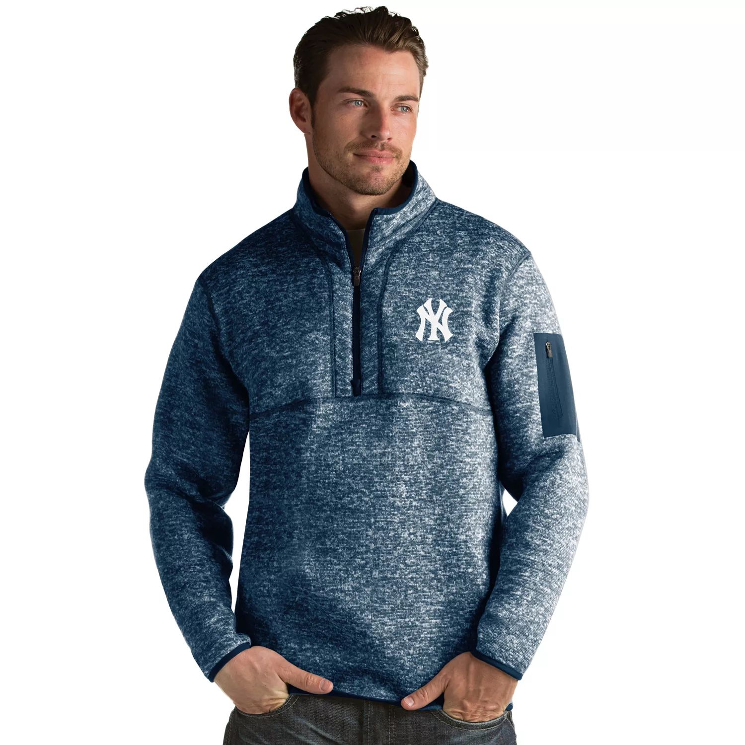 цена Мужской пуловер New York Yankees Fortune Antigua