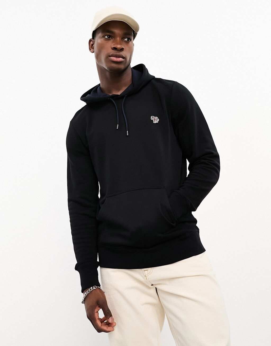 

Черная худи с зебровым логотипом PS Paul Smith, Черный