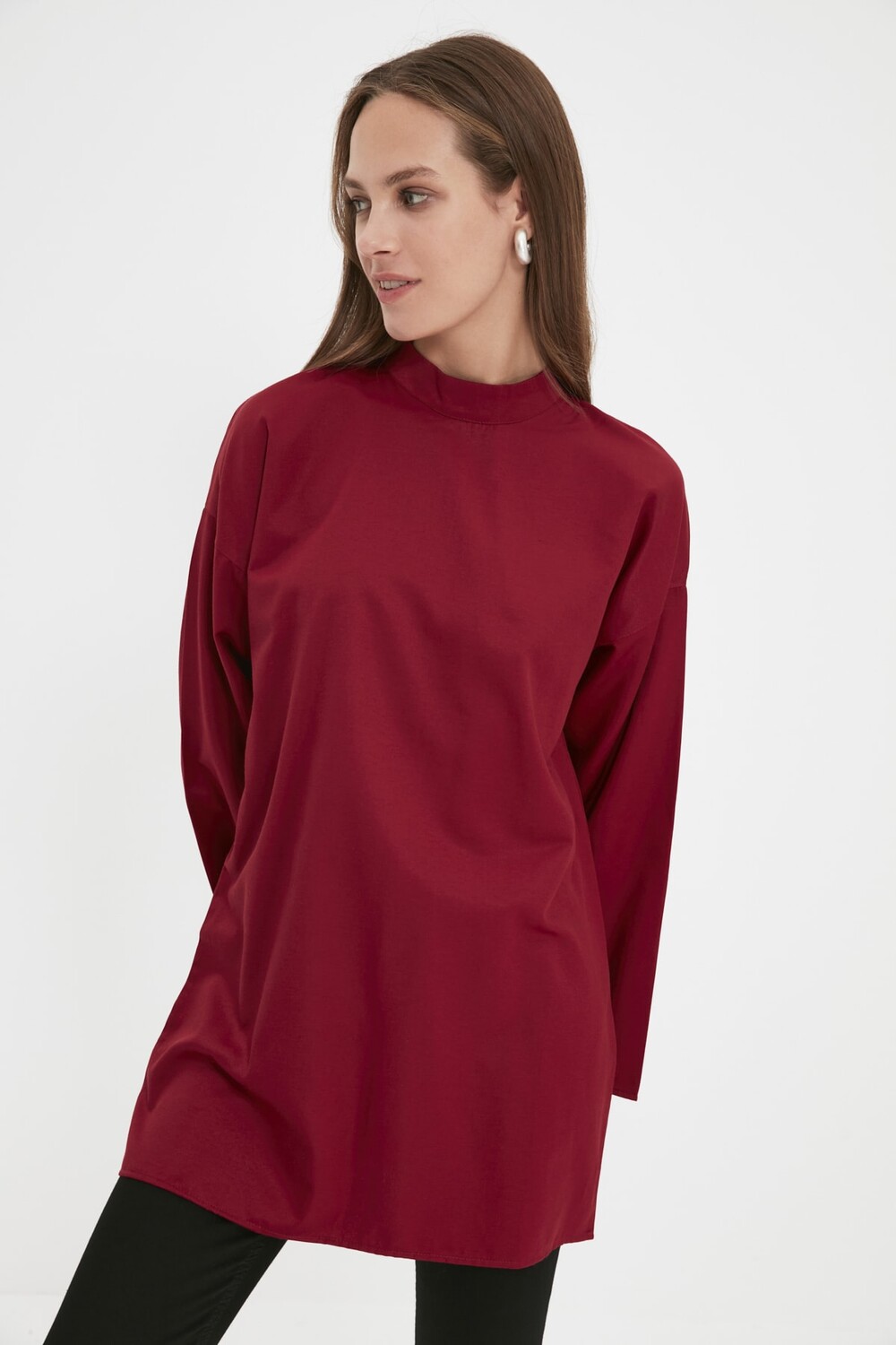 

Туника - Красный - Классический крой Trendyol Modest, красный