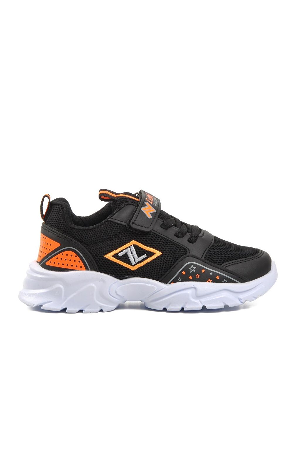 002-F Детская спортивная обувь унисекс черно-оранжевая Ayakmod