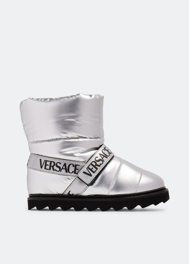 

Ботинки Versace Logo Tape Snow, серебряный