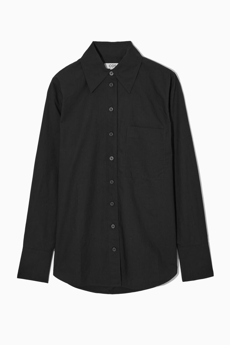 

Рубашка COS Oversized Tailored, черный