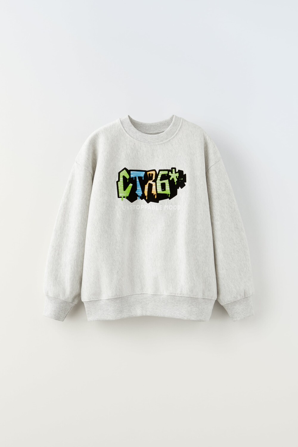 

Толстовка из фокка Zara, серый мергель