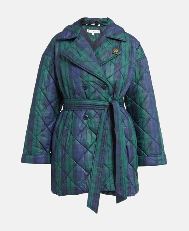 

Стеганое пальто Tommy Hilfiger, бензин