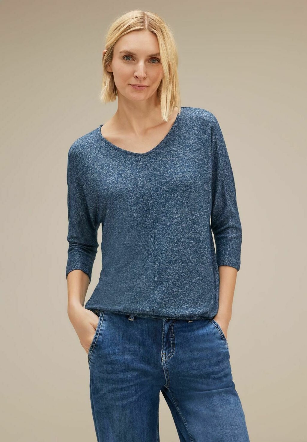 

Вязаный свитер Street One, цвет blau