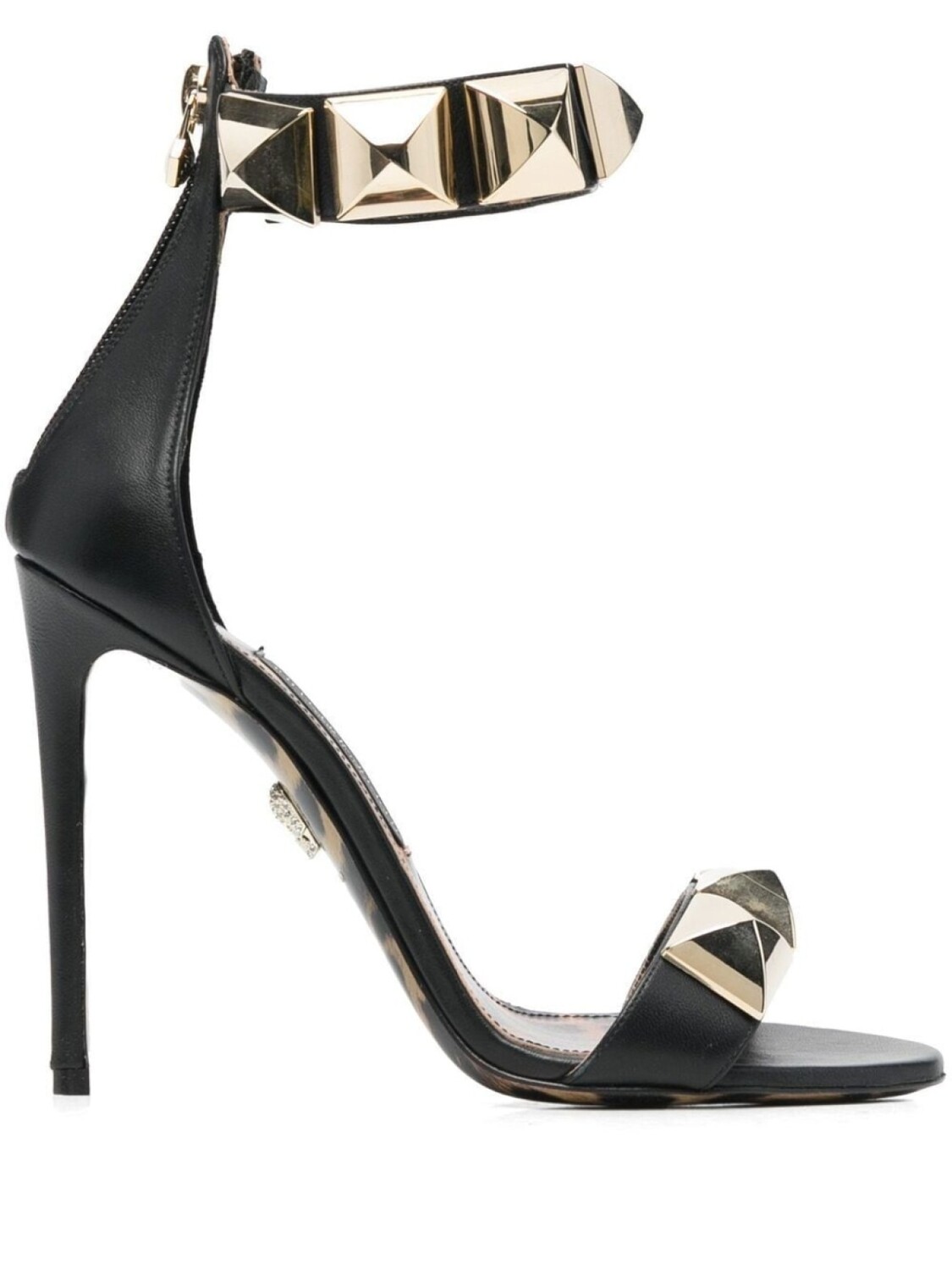 

Philipp Plein босоножки Crystal 120 с заклепками, черный