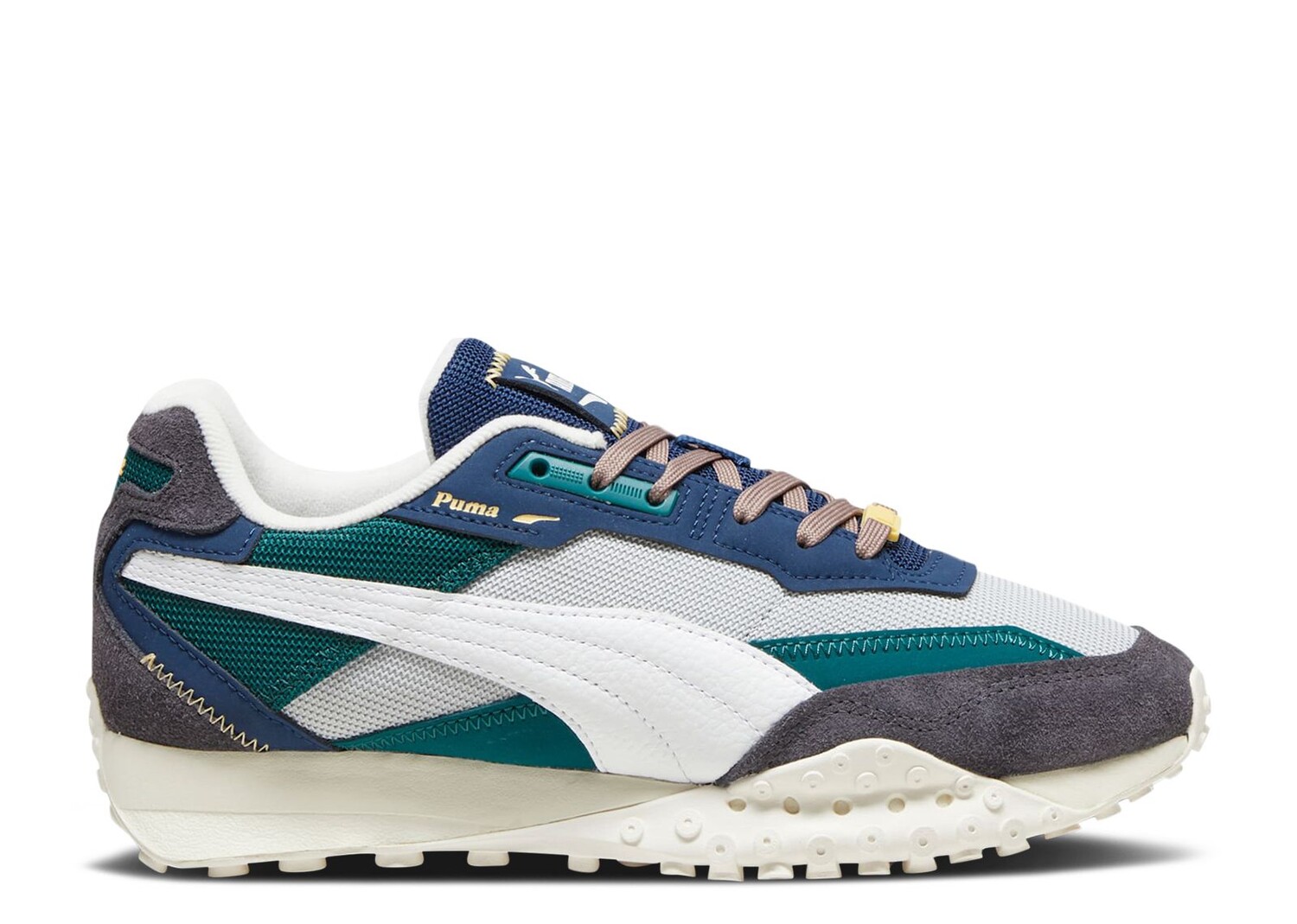 

Кроссовки Puma Blacktop Rider Premium 'Ash Grey Malachite', серый