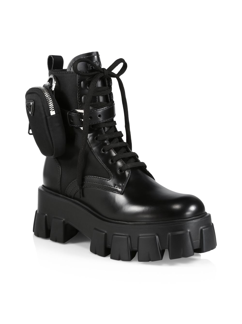 Армейские ботинки с кожаной и нейлоновой подошвой Monolith 55 Prada –заказать по доступной цене из-за рубежа в «CDEK.Shopping»