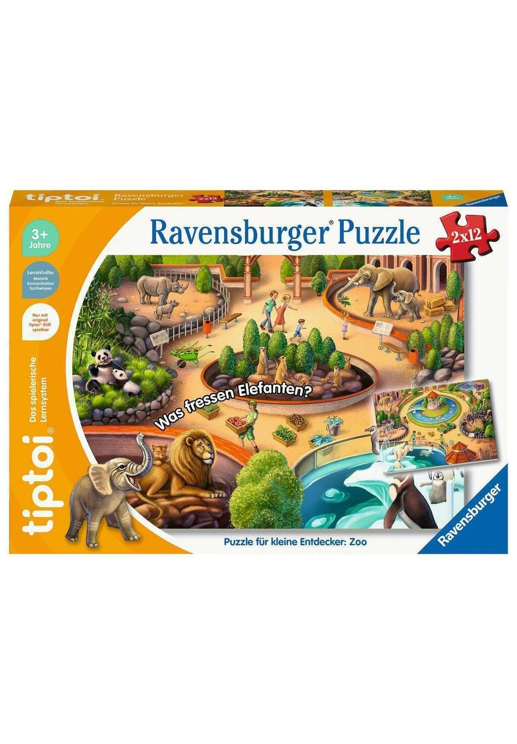 

Пазл TIPTOI FÜR KLEINE ENTDECKER ZOO Ravensburger, цвет mehrfarbig