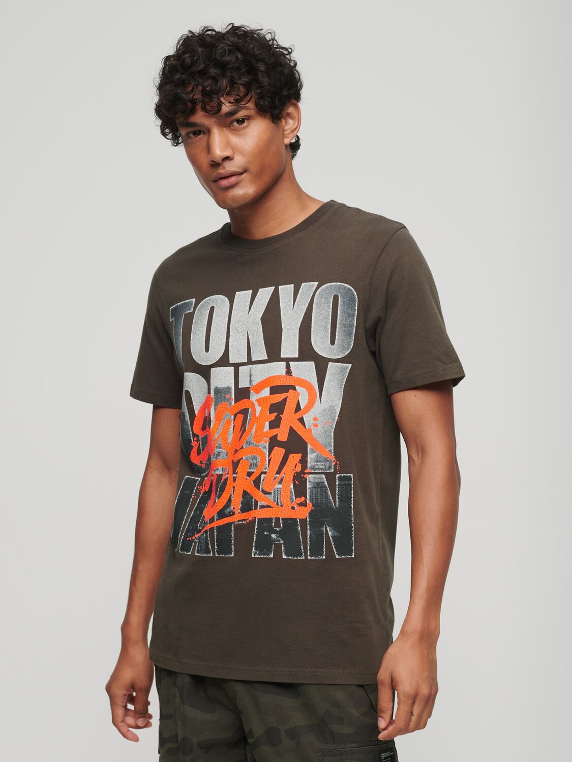 

Футболка с логотипом Superdry Photographic Skate, винтажная черная, Черный