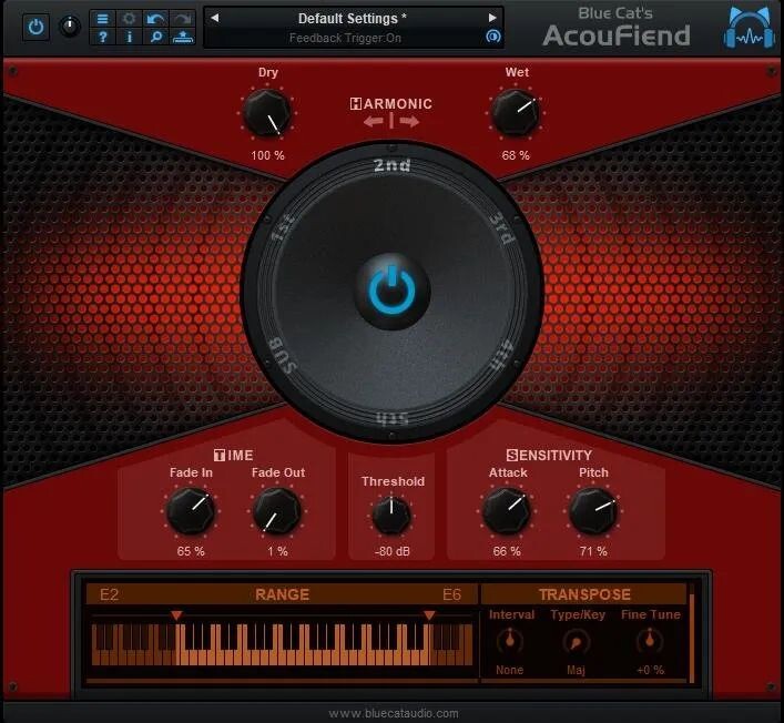 

Blue Cat Audio AcouFiend - Плагин симулятора акустической обратной связи