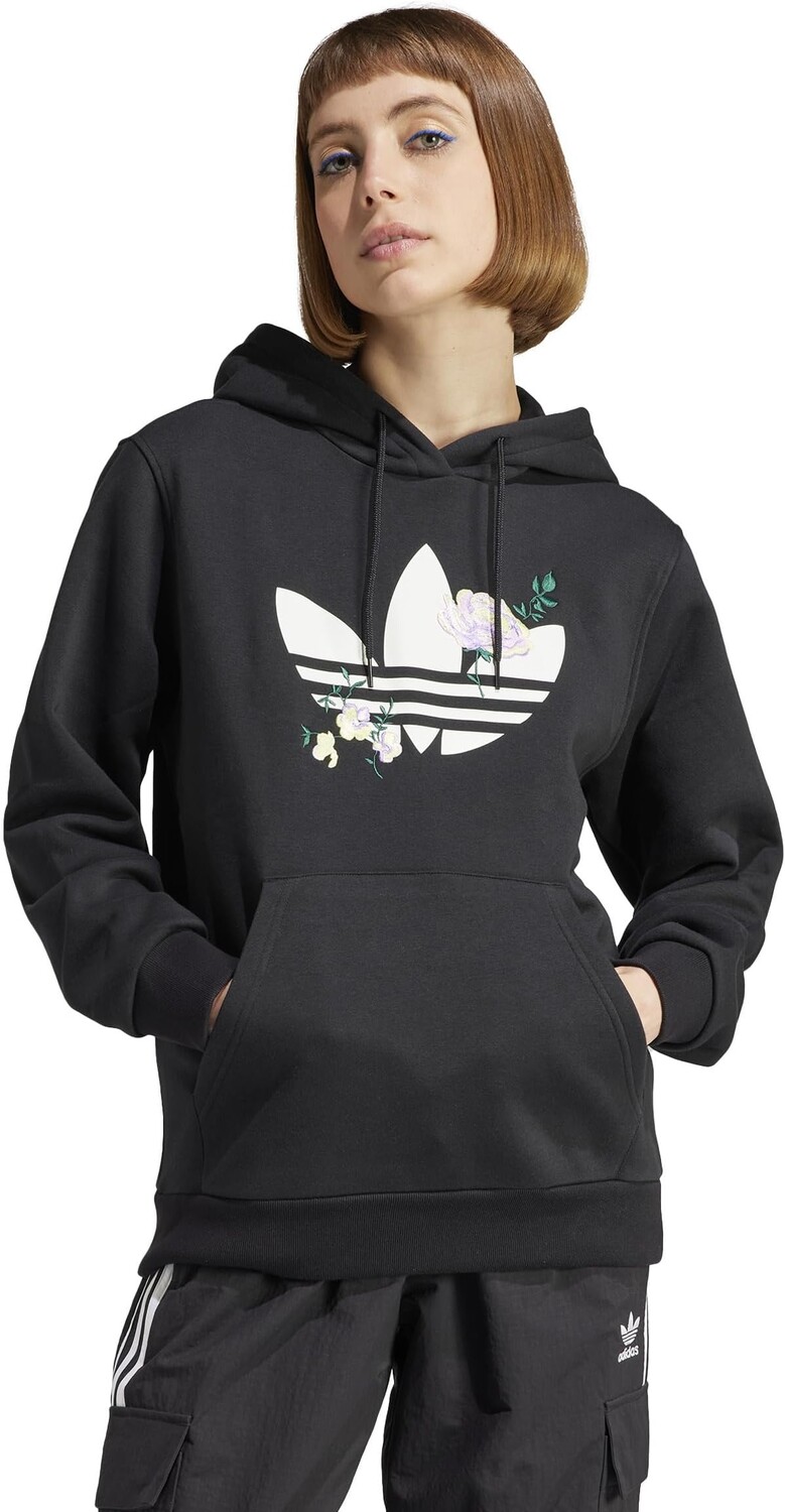 

Худи adidas Originals Flower Embroidery Hoodie, черный