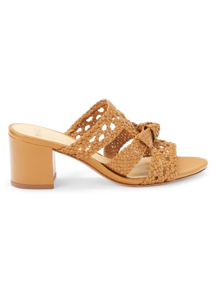 

Плетеные кожаные сандалии Clarita Alexandre Birman, коричневый