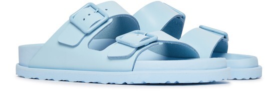 

Сандалии на плоской подошве из гладкой кожи Arizona Birkenstock