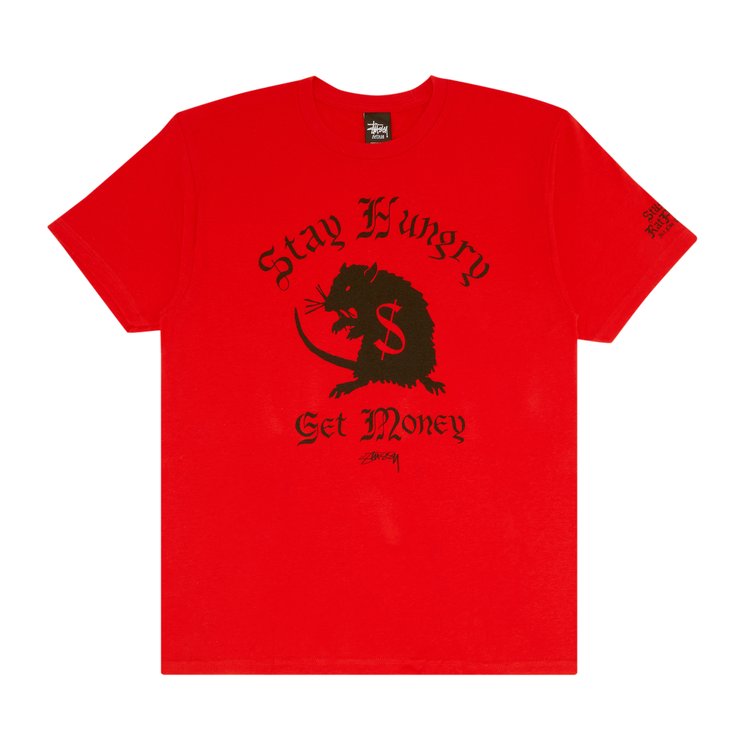 

Футболка Stussy Stay Hungry 'Brite Red', красный