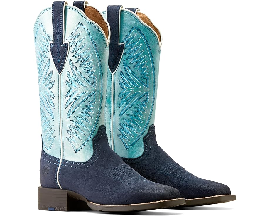 Ботинки Ariat Round Up Ruidoso Western Boots, цвет Midnight In Marfa Roughout