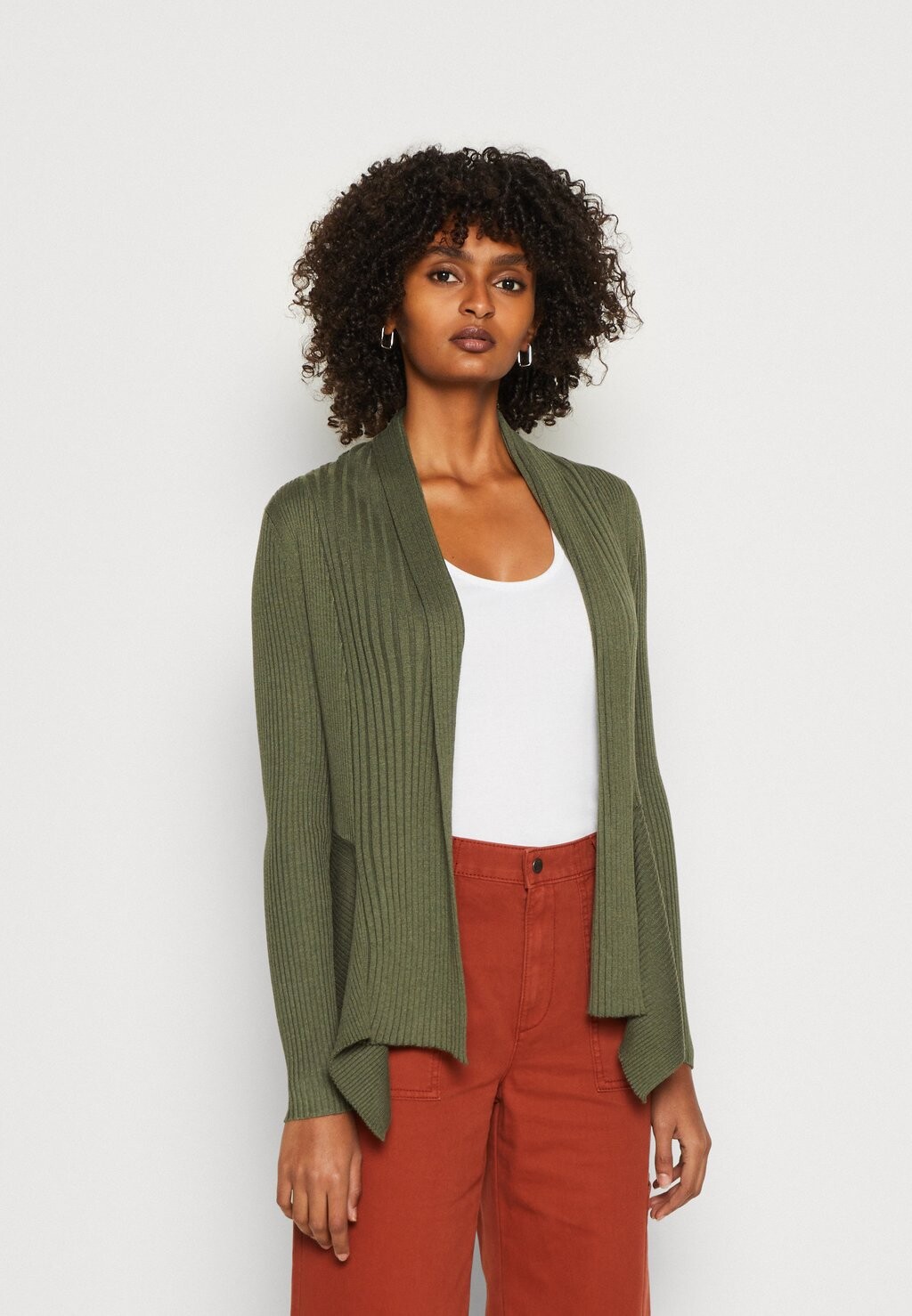 

Кардиган Esprit Cardigan, зеленый, Зеленый;серый