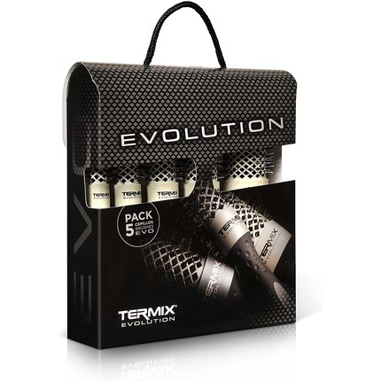 

Термальная круглая расческа Termix Evolution с керамическим корпусом для профессионалов салона — набор из 5 кистей