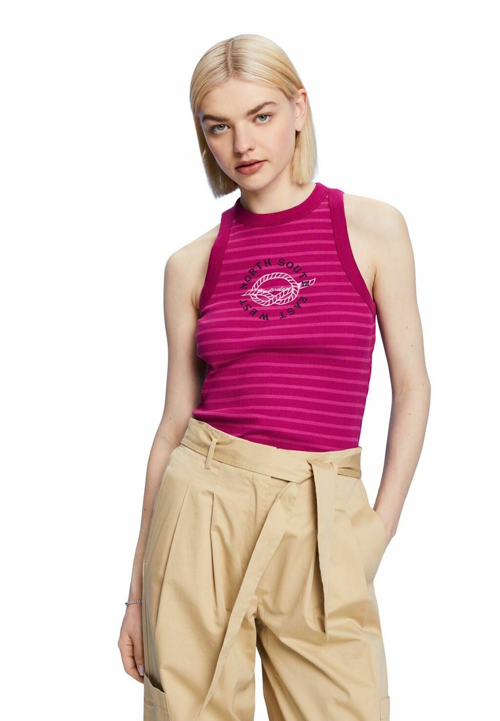 

Топ edc by Esprit, темно-розовый