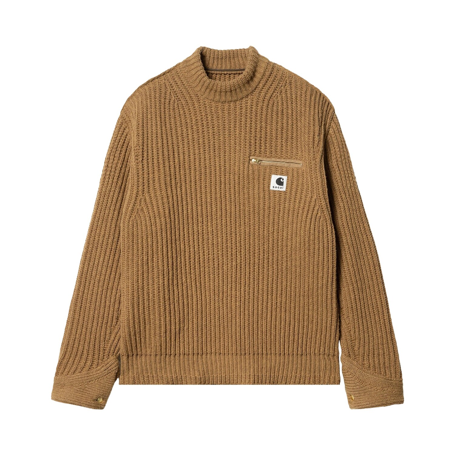 

Вязаный пуловер Carhartt WIP x Sacai Detroit, цвет Бежевый