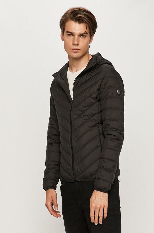 

Пуховик EA7 Emporio Armani, черный