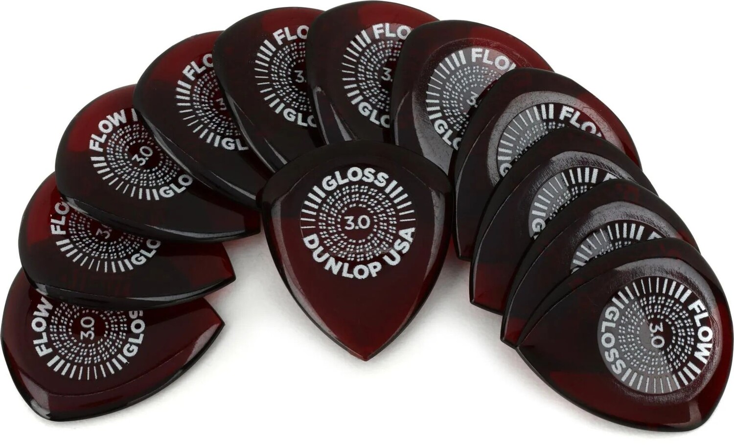 

Медиаторы Dunlop 550R300 Flow Gloss, 3,0 мм, 12 шт. в упаковке