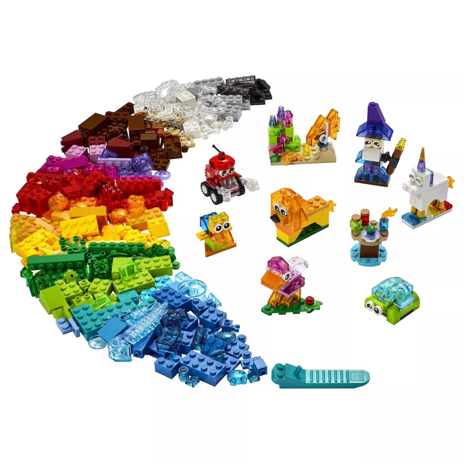 Конструктор LEGO Classic Creative Transparent Bricks 11013 (500 деталей) LEGO конструктор lego classic 11013 прозрачные кубики с 4лет