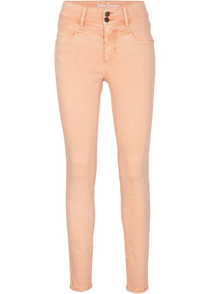 

Джинсы скинни стрейч John Baner Jeanswear, бежевый