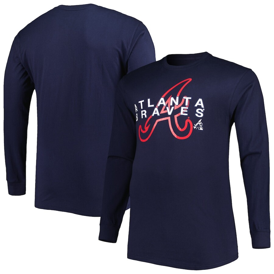 Футболка с длинным рукавом Profile Atlanta Braves, нави
