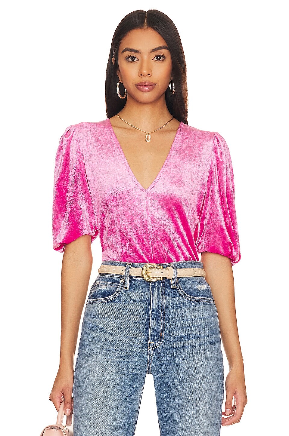 

Боди Free People Don't You Wish, цвет Pink Phenom