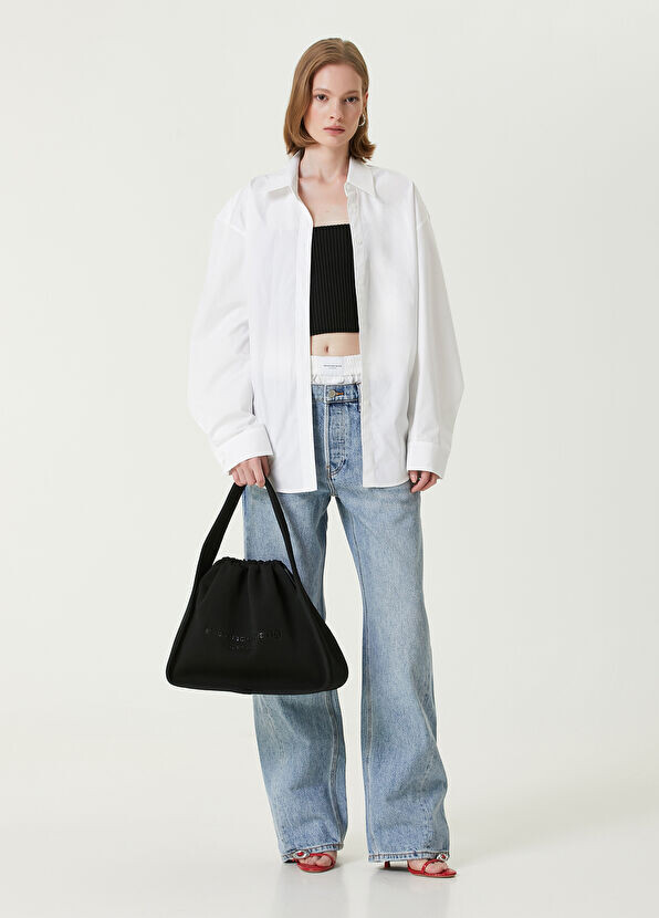 

Джинсы с боксерскими деталями T By Alexander Wang, голубой