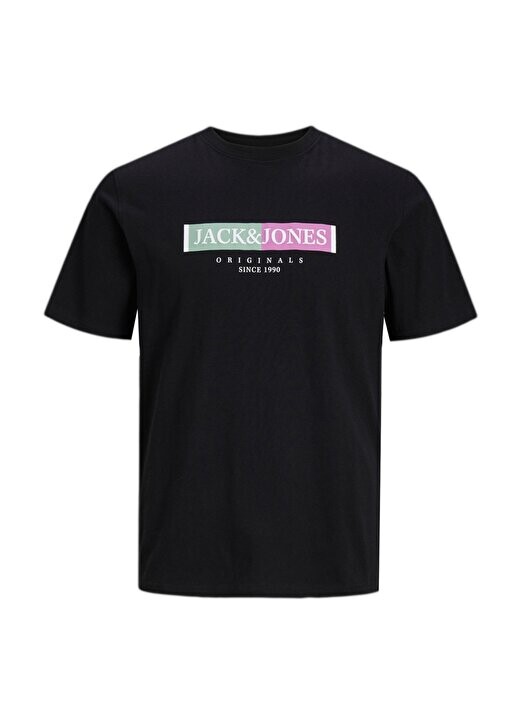 

Черная мужская футболка с круглым вырезом JORLAFAYETTE BOX TEE SS CREW NECK Jack & Jones, черный