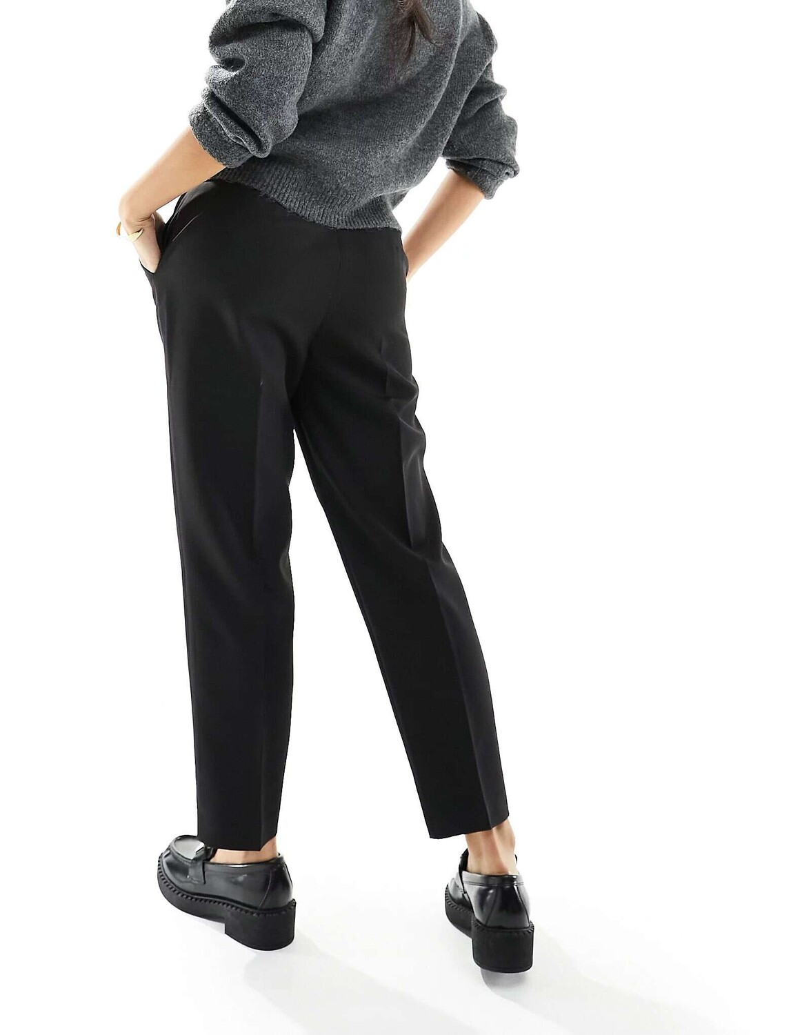 

Черные узкие брюки-сигареты Miss Selfridge Petite