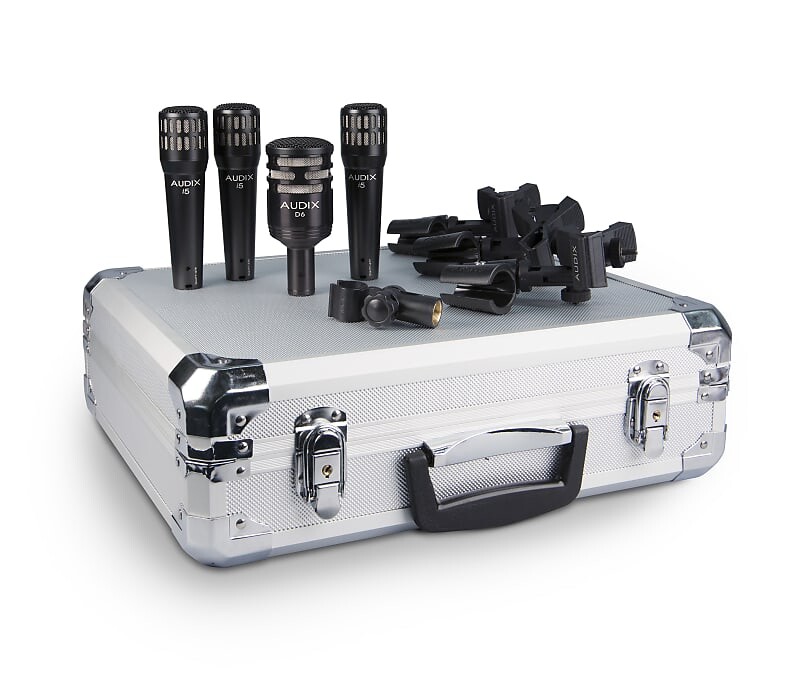 

Комплект микрофонов Audix DP4 4-Piece Drum Mic Pack with Case, Clips