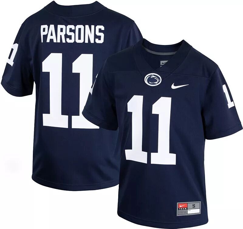 

Nike Youth Penn State Nittany Lions # 11 синяя реплика футбольной майки Parsons