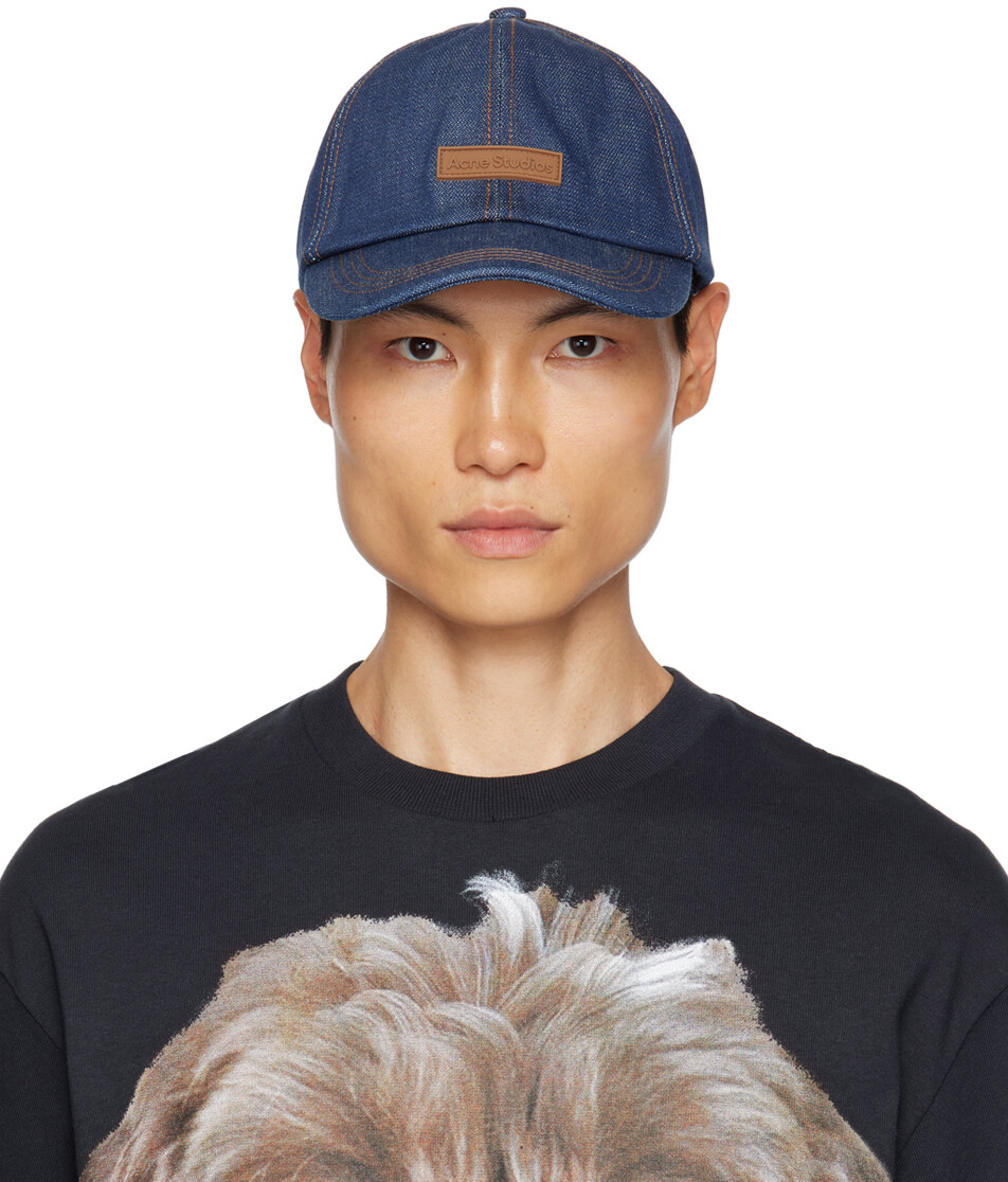 

Джинсовая кепка с нашивкой индиго Acne Studios