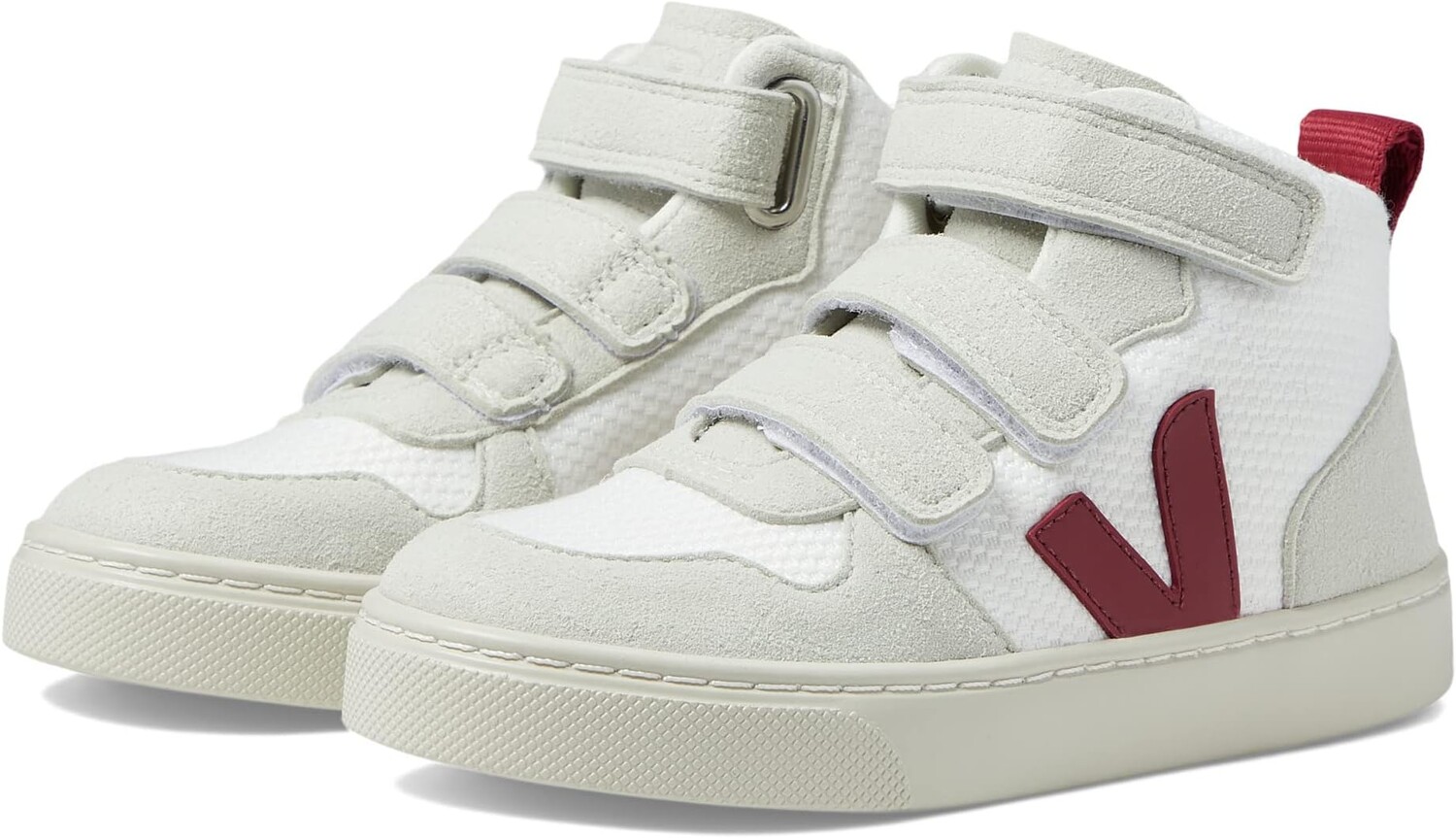 

Кроссовки Small V-10 Mid B-Mesh VEJA, цвет White/Marsala