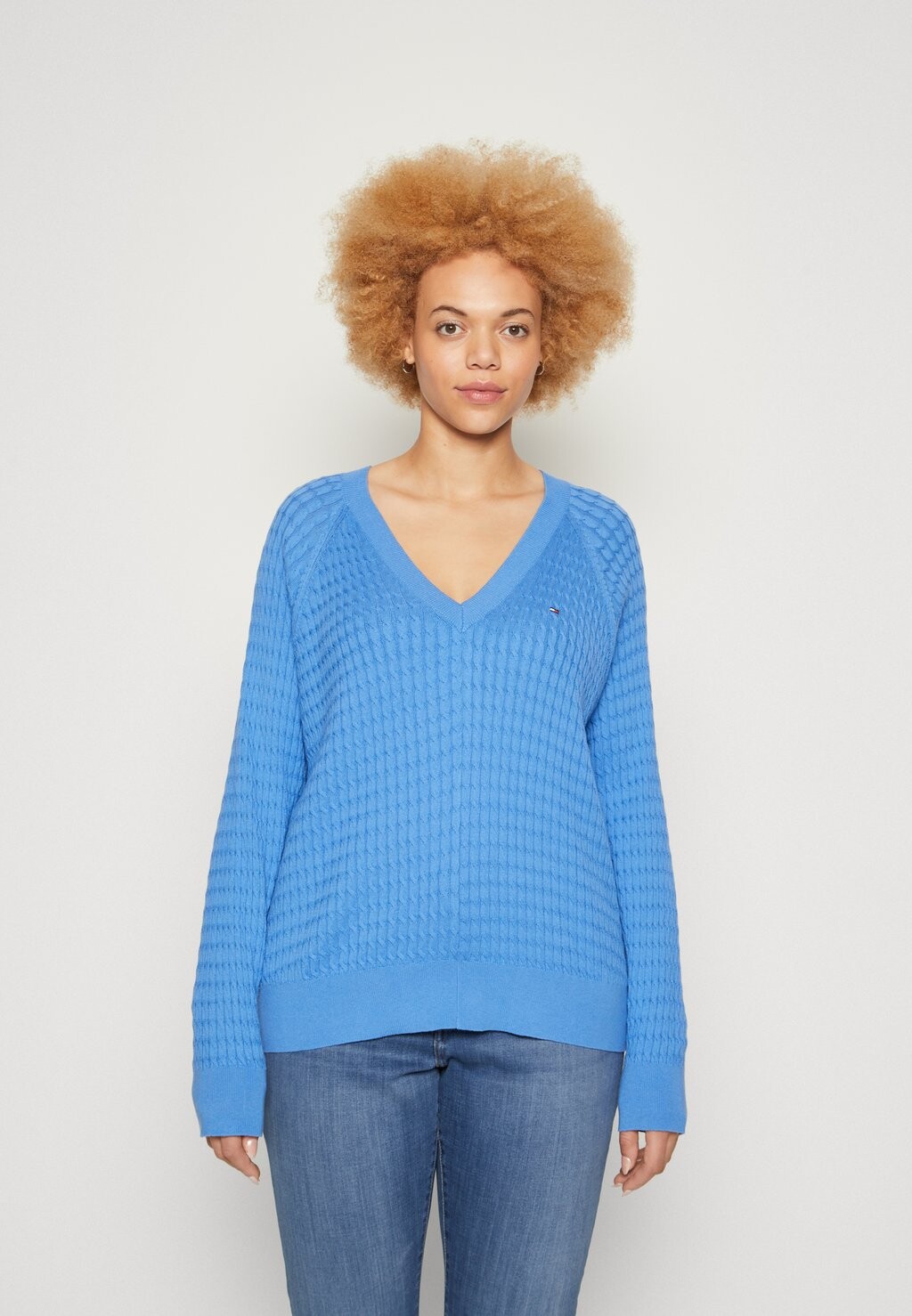 

Свитшот Tommy Hilfiger Curve КАБЕЛЬ, цвет blue spell