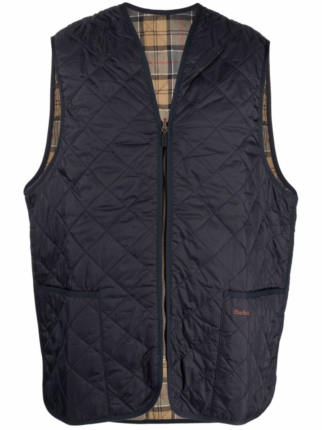 

Barbour стеганый жилет на молнии, синий