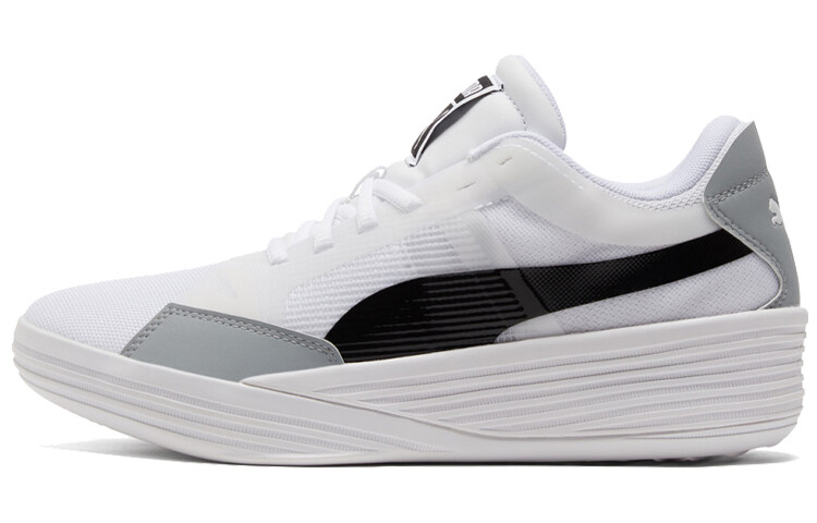 

Кроссовки баскетбольные Puma Clyde, белый / черный / серый