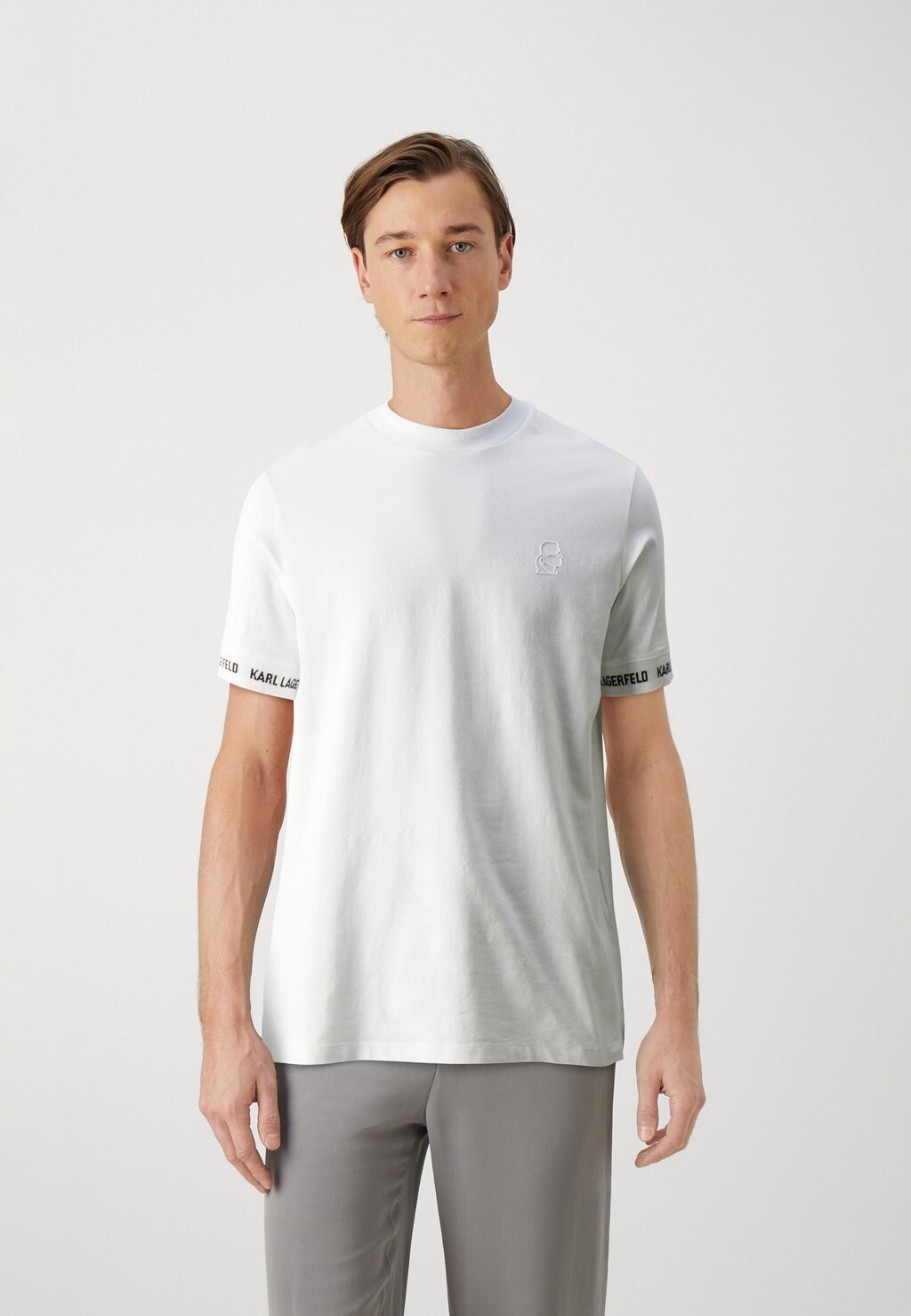 

Футболка с принтом CREW NECK KARL LAGERFELD, цвет white