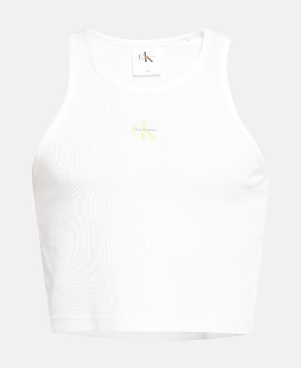 

Укороченный топ Calvin Klein Jeans, белый
