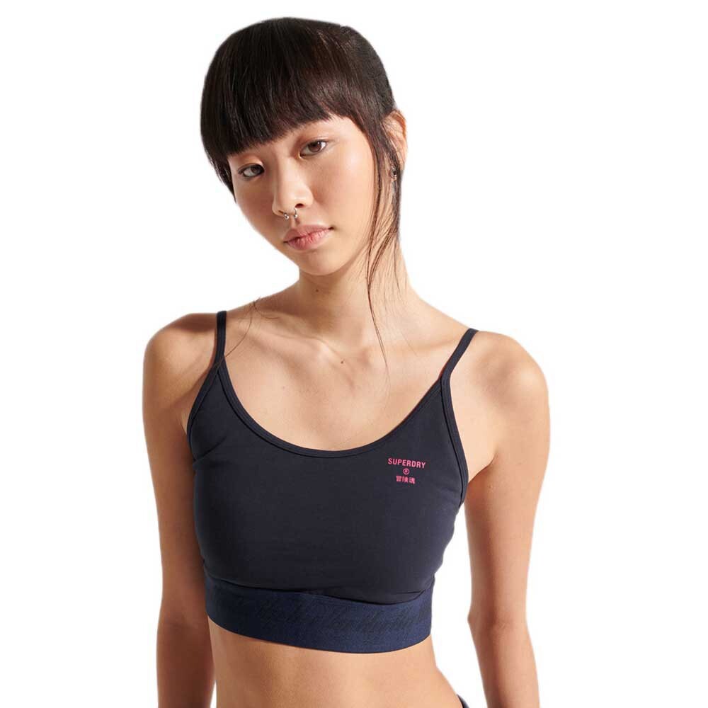 

Спортивный бюстгальтер Superdry Esesntial Strappy, черный