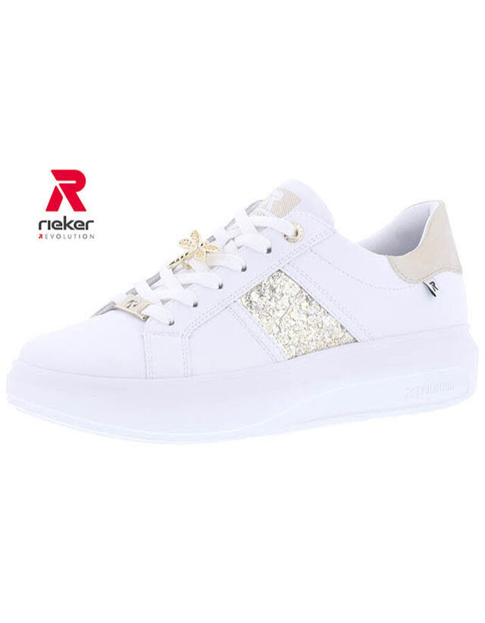 Туфли rieker Schnürschuh, цвет weiss/muschel/gold-s туфли rieker schnürschuh цвет weiss muschel gold s