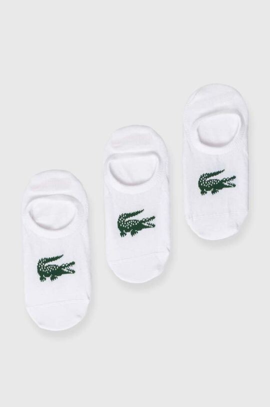 

3 штуки носков Lacoste, белый