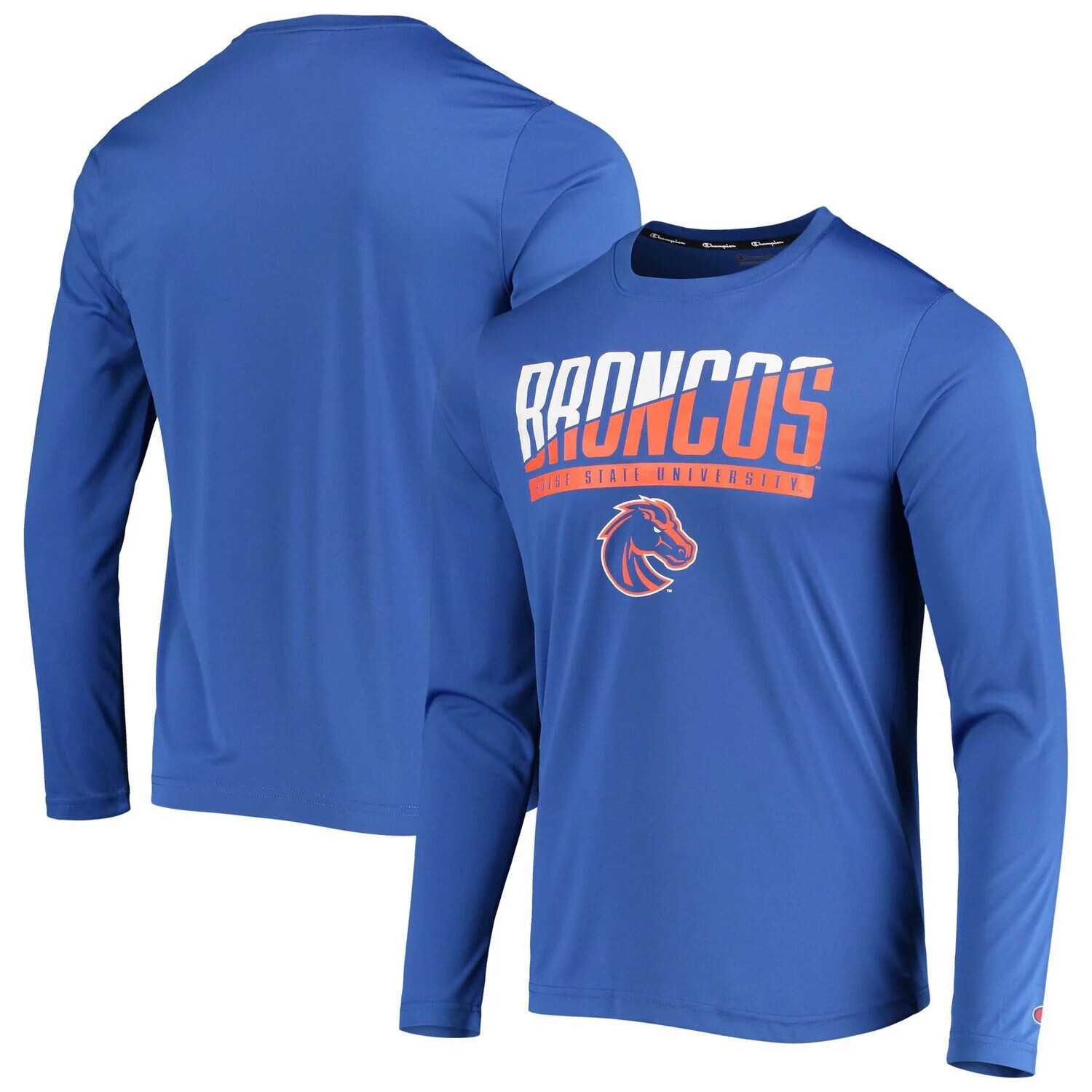 

Мужская футболка с длинным рукавом Royal Boise State Broncos с надписью Slash Champion