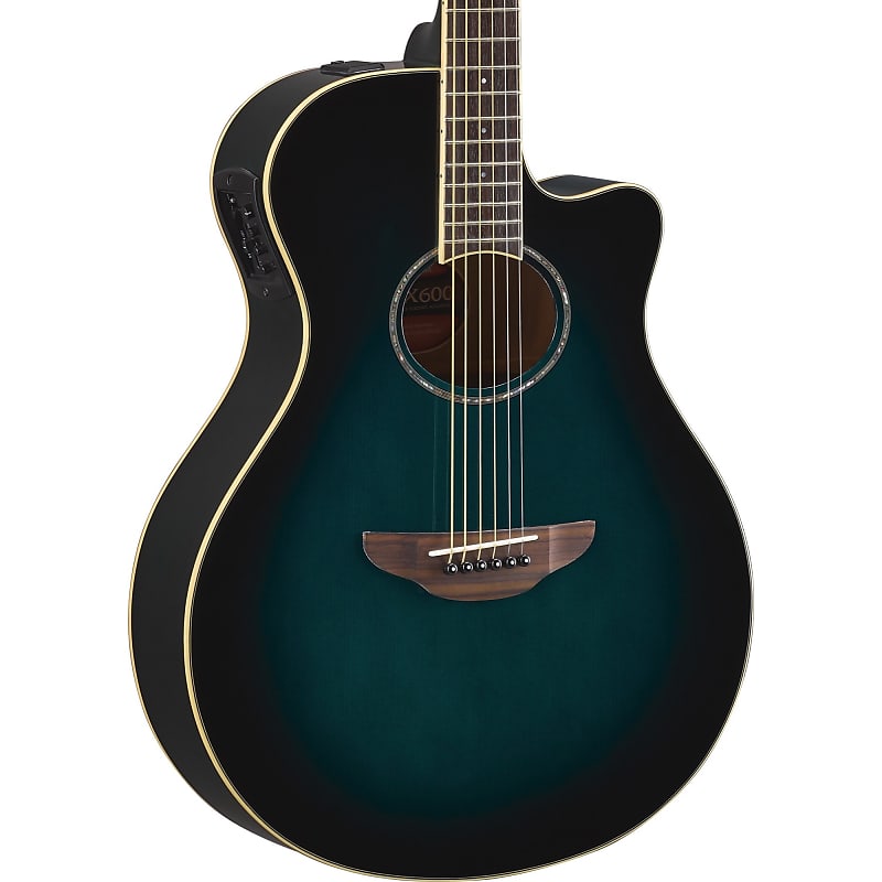 Акустическая гитара Yamaha APX-600 Acoustic-Electric Guitar, Oriental Blue Burst цена и фото