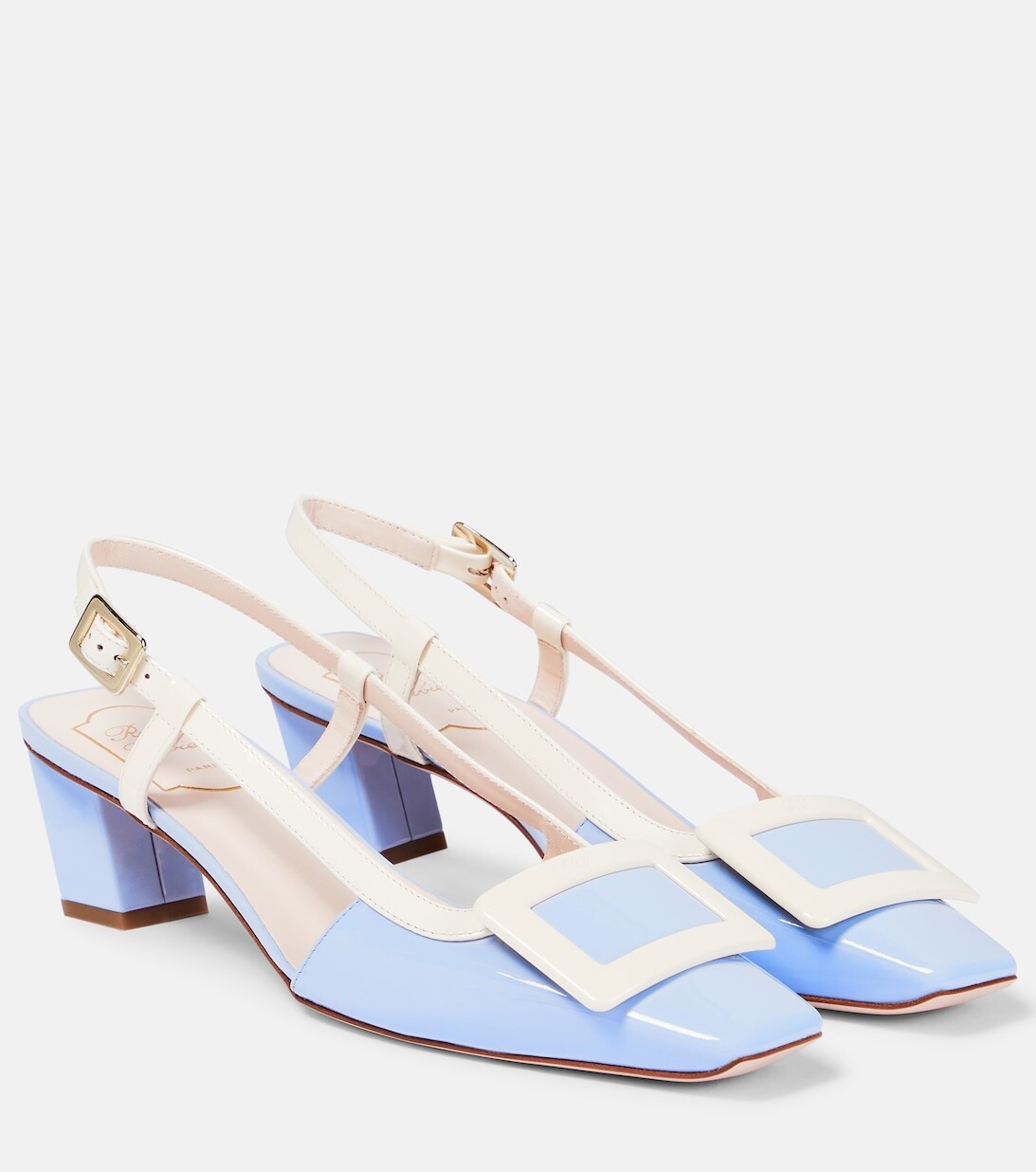 

Туфли Belle Vivier из лакированной кожи с ремешком на пятке Roger Vivier, синий