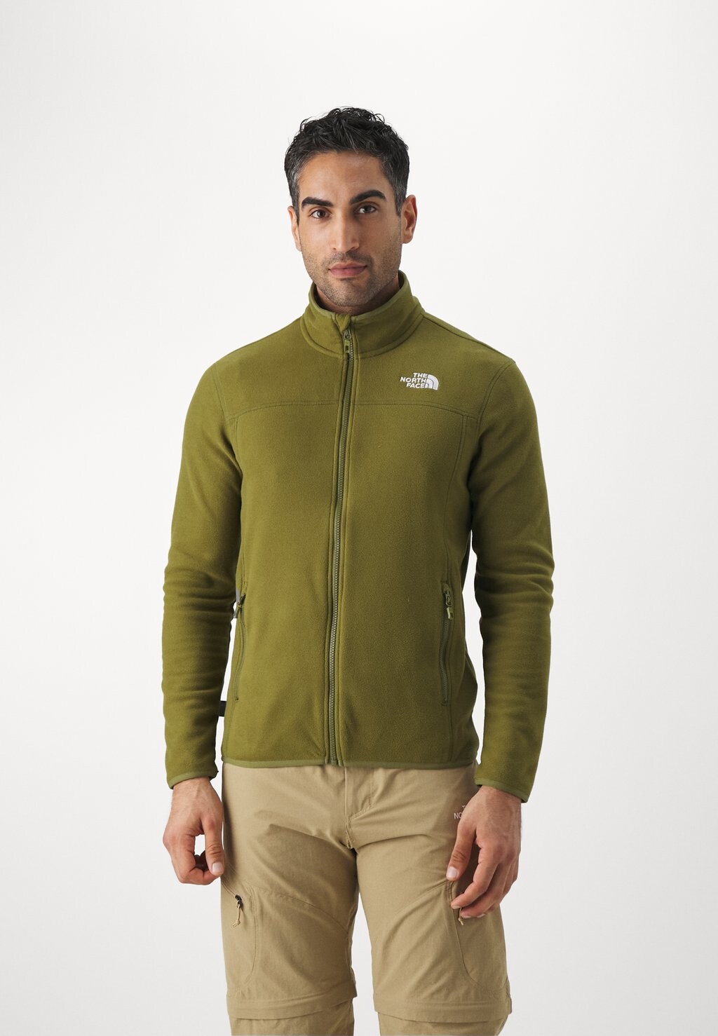 

Флисовая куртка 100 GLACIER FULL The North Face, цвет forest olive